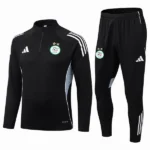 Conjunto Completo Sudadera Entrenamiento Argelia 2025 Negro