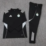 Conjunto Completo Sudadera Entrenamiento Argelia 2025 Negro