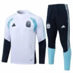 Conjunto Completo Sudadera Entrenamiento Argentina 2026 Blanco Azul