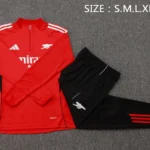Conjunto Completo Sudadera Entrenamiento Arsenal 2025 2026 Rojo Negro