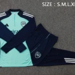 Conjunto Completo Sudadera Entrenamiento Arsenal 2025 2026 Verde Azul Marino