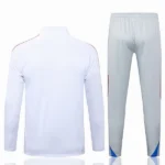 Conjunto Completo Sudadera Entrenamiento Bayern Múnich 2025 2026 Blanco Rojo Gris