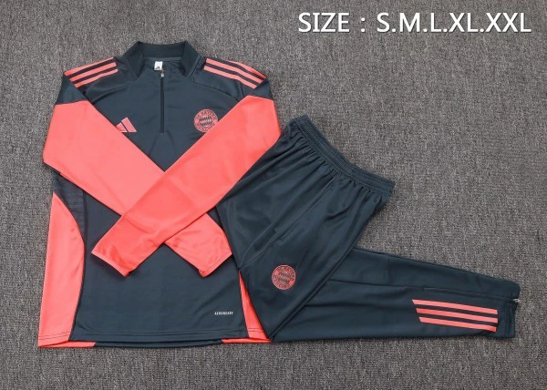 Conjunto Completo Sudadera Entrenamiento Bayern Múnich 2025 2026 Gris Naranja Bayern Múnich Conjunto 2025 2026 Gris - Bayern Múnich Barata | tiendasdefutboles