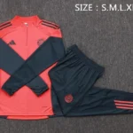 Conjunto Completo Sudadera Entrenamiento Bayern Múnich 2025 2026 Rojo Gris