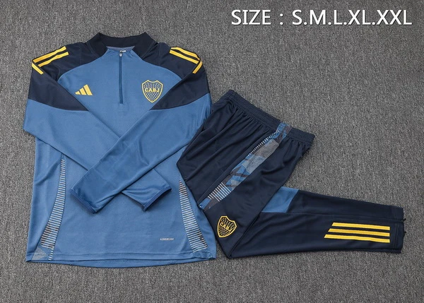 Conjunto Completo Sudadera Entrenamiento Boca Juniors 2024 2025 Gris Marino Boca Juniors Conjunto 2024 2025 Gris - Maglia Boca Juniors | tiendasdefutboles