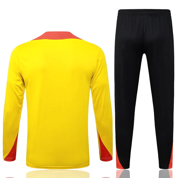 Conjunto Completo Sudadera Entrenamiento Brasil 2026 Amarillo Naranja Negro Brasil Conjunto 2026 Amarillo - Brasil Barata | tiendasdefutboles