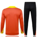Conjunto Completo Sudadera Entrenamiento Brasil 2026 Naranja Amarillo Negro