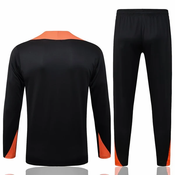 Conjunto Completo Sudadera Entrenamiento Brasil 2026 Negro Naranja Brasil Conjunto 2026 Negro - Brasil Barata | tiendasdefutboles