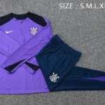 Conjunto Completo Sudadera Entrenamiento Corinthians Paulista 2025 2026 Purpura