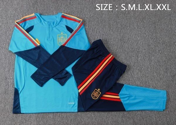 Conjunto Completo Sudadera Entrenamiento España 2026 Azul España Conjunto 2026 Azul - España Barata | tiendasdefutboles