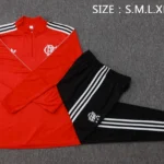 Conjunto Completo Sudadera Entrenamiento Flamengo 2025 2026 Rojo