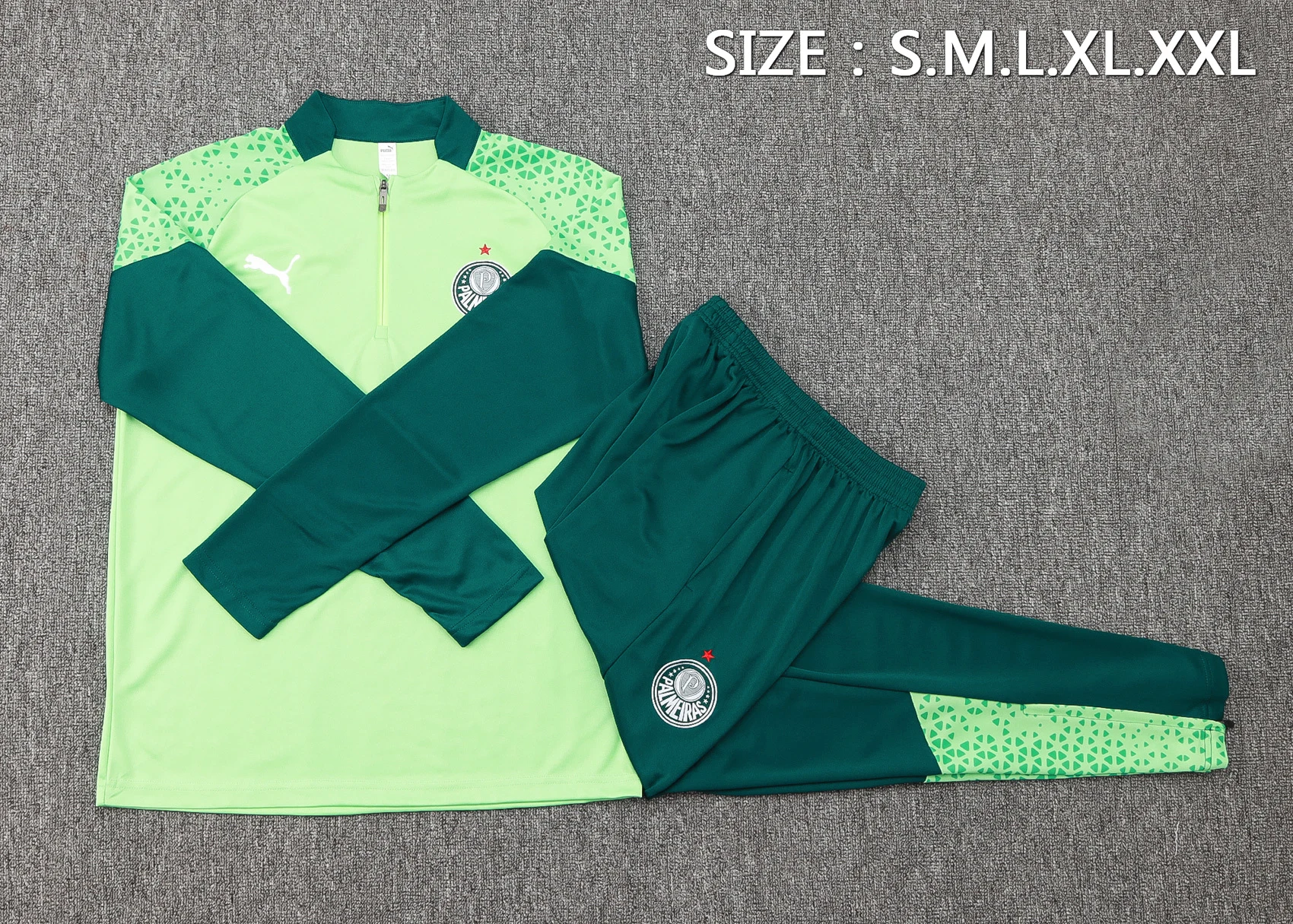 Conjunto Completo Sudadera Entrenamiento Internacional 2025 2026 I Verde SE Palmeiras Conjunto 2025 2026 Verde - Tuta SE Palmeiras | tiendasdefutboles