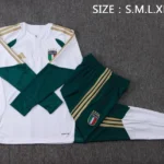 Conjunto Completo Sudadera Entrenamiento Italia 2026 Blanco Verde