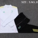 Conjunto Completo Sudadera Entrenamiento Juventus 2025 2026 Blanco Rosa Negro