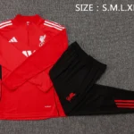 Conjunto Completo Sudadera Entrenamiento Liverpool 2025 2026 Negro Rojo