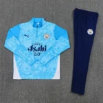 Conjunto Completo Sudadera Entrenamiento Manchester City 2024 2025 Gris Azul