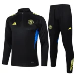 Conjunto Completo Sudadera Entrenamiento Manchester United 2025 2026 Azul Negro
