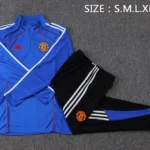Conjunto Completo Sudadera Entrenamiento Manchester United 2025 2026 Azul Negro