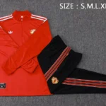 Conjunto Completo Sudadera Entrenamiento Manchester United 2025 2026 Rojo Negro