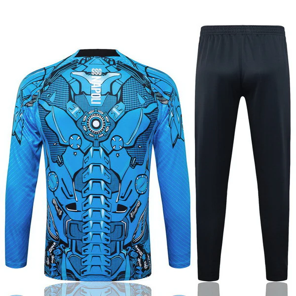 Conjunto Completo Sudadera Entrenamiento Napoli 2025 2026 Azul Negro SSC Napoli Conjunto 2025 2026 Azul - Ssc Napoli Equipacion | tiendasdefutboles