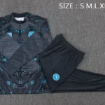Conjunto Completo Sudadera Entrenamiento Napoli 2025 2026 Gris Negro
