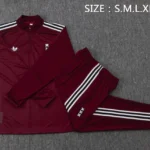 Conjunto Completo Sudadera Entrenamiento Niños Ajax 2025 2026 Rojo Blanco