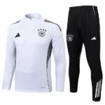 Conjunto Completo Sudadera Entrenamiento Niños Alemania 2025 Blanco I Negro