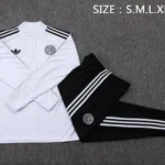 Conjunto Completo Sudadera Entrenamiento Niños Alemania 2025 Negro Blanco