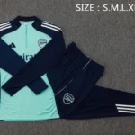 Conjunto Completo Sudadera Entrenamiento Niños Arsenal 2025 2026 Verde Azul Marino