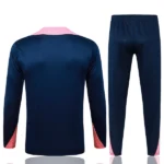 Conjunto Completo Sudadera Entrenamiento Niños Barcelona 2025 2026 Azul Marino Rosa