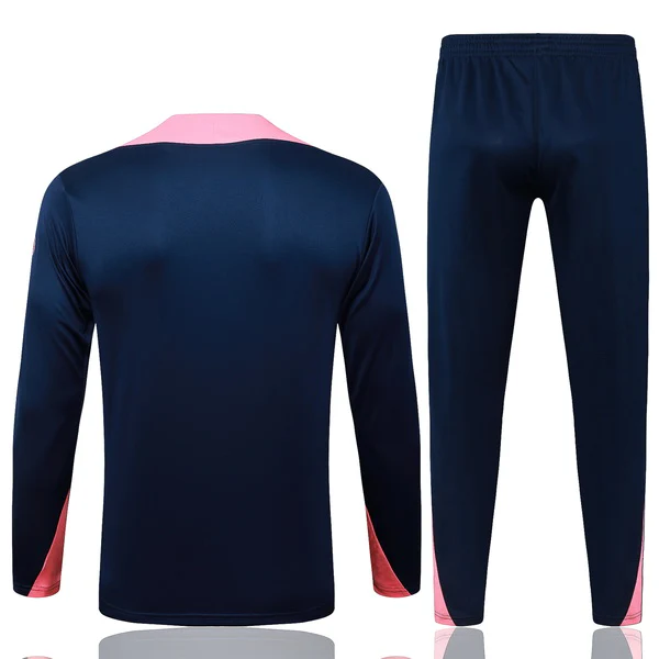 Conjunto Completo Sudadera Entrenamiento Niños Barcelona 2025 2026 Azul Marino I Rosa FC Barcelona Niños Conjunto 2025 2026 Azul - Equipacion Fc Barcelona Niños | tiendasdefutboles