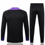 Conjunto Completo Sudadera Entrenamiento Niños Barcelona 2025 2026 Negro I Purpura