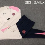 Conjunto Completo Sudadera Entrenamiento Niños Barcelona 2025 2026 Azul Marino Purpura