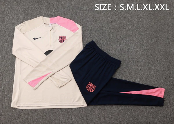 Conjunto Completo Sudadera Entrenamiento Niños Barcelona 2025 2026 Amarillo Rosa FC Barcelona Niños Conjunto 2025 2026 Amarillo - Equipacion Fc Barcelona Niños | tiendasdefutboles