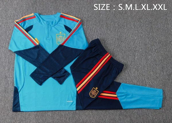 Conjunto Completo Sudadera Entrenamiento Niños España 2026 Azul España Niños Conjunto 2026 Azul - España Niños Barata | tiendasdefutboles
