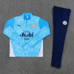 Conjunto Completo Sudadera Entrenamiento Niños Manchester City 2025 2026 Azul