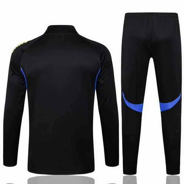 Conjunto Completo Sudadera Entrenamiento Niños Manchester United 2025 2026 Negro Amarillo Manchester United Niños Conjunto 2025 2026 Negro - Equipacion Manchester United Niños | tiendasdefutboles