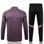 Conjunto Completo Sudadera Entrenamiento Niños Manchester United 2025 2026 Negro Rojo