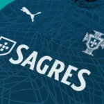 Conjunto Completo Sudadera Entrenamiento Niños Portugal 2026 Verde Rojo