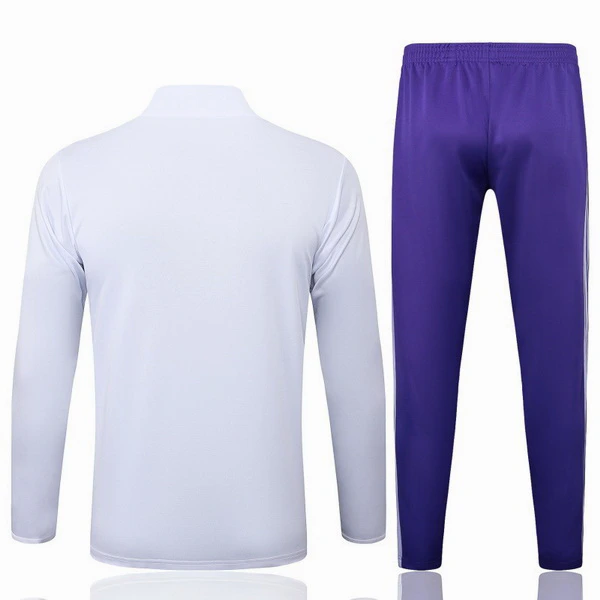 Conjunto Completo Sudadera Entrenamiento Niños Real Madrid 2025 2026 Blanco Purpura Real Madrid Niños Conjunto 2025 2026 Blanco - Tuta Real Madrid Niños | tiendasdefutboles