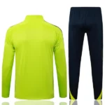 Conjunto Completo Sudadera Entrenamiento Niños Real Madrid 2025 2026 Verde Negro
