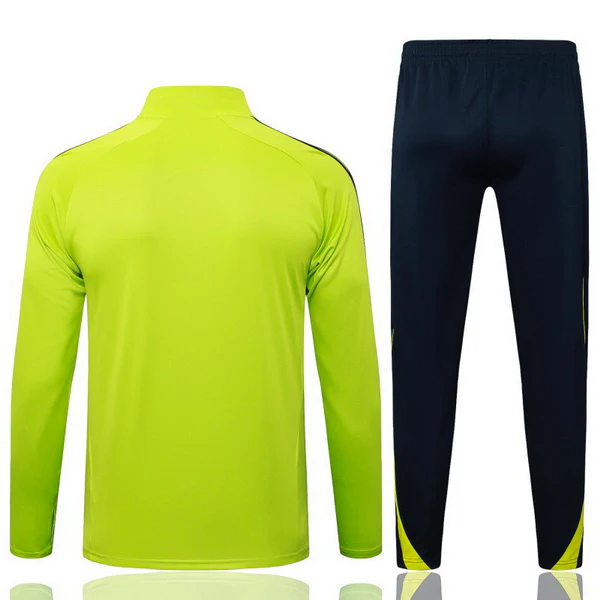 Conjunto Completo Sudadera Entrenamiento Niños Real Madrid 2025 2026 Verde Negro Real Madrid Niños Conjunto 2025 2026 Verde - Tuta Real Madrid Niños | tiendasdefutboles