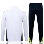 Conjunto Completo Sudadera Entrenamiento Niños Real Madrid 2025 2026 Blanco Gris