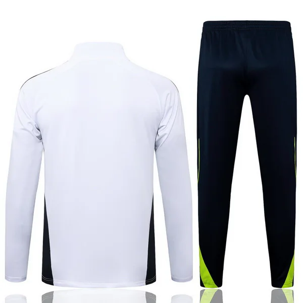 Conjunto Completo Sudadera Entrenamiento Niños Real Madrid 2025 2026 Blanco Negro Real Madrid Niños Conjunto 2025 2026 Blanco - Tuta Real Madrid Niños | tiendasdefutboles