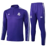 Conjunto Completo Sudadera Entrenamiento Niños Real Madrid 2025 2026 Verde Claro