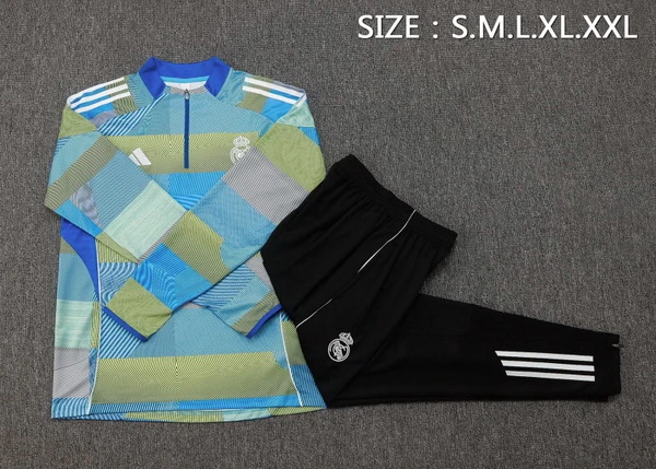 Conjunto Completo Sudadera Entrenamiento Niños Real Madrid 2025 2026 Azul Amarillo Negro Real Madrid Niños Conjunto 2025 2026 Azul - Tuta Real Madrid Niños | tiendasdefutboles