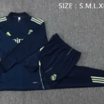 Conjunto Completo Sudadera Entrenamiento Niños Real Madrid 2025 2026 Azul Marino