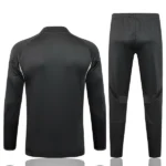 Conjunto Completo Sudadera Entrenamiento Real Madrid 2025 2026 Gris Amarillo