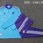 Conjunto Completo Sudadera Entrenamiento Real Madrid 2025 2026 Azul Purpura