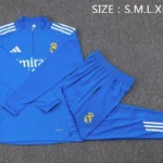 Conjunto Completo Sudadera Entrenamiento Real Madrid 2025 2026 Azul Blanco